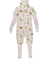 Short Sleeve Hoodie Zip-Up Shorts Onesie