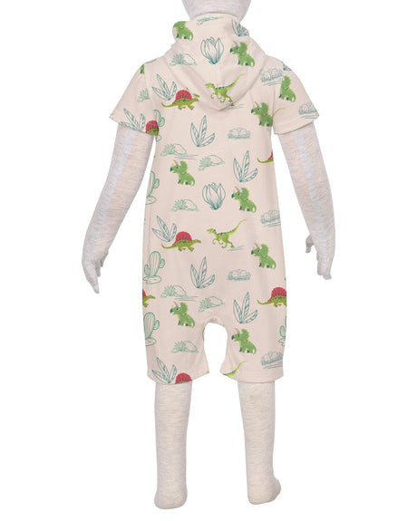 Short Sleeve Hoodie Zip-Up Shorts Onesie