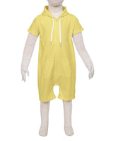 Short Sleeve Hoodie Zip-Up Shorts Onesie