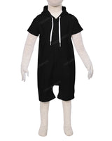 Short Sleeve Hoodie Zip-Up Shorts Onesie