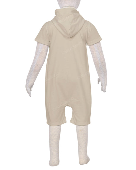 Short Sleeve Hoodie Zip-Up Shorts Onesie