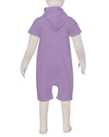 Short Sleeve Hoodie Zip-Up Shorts Onesie