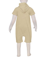 Short Sleeve Hoodie Zip-Up Shorts Onesie