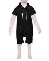 Short Sleeve Hoodie Zip-Up Shorts Onesie