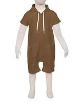 Short Sleeve Hoodie Zip-Up Shorts Onesie