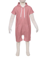Short Sleeve Hoodie Zip-Up Shorts Onesie