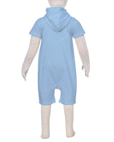 Short Sleeve Hoodie Zip-Up Shorts Onesie