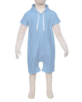 Short Sleeve Hoodie Zip-Up Shorts Onesie