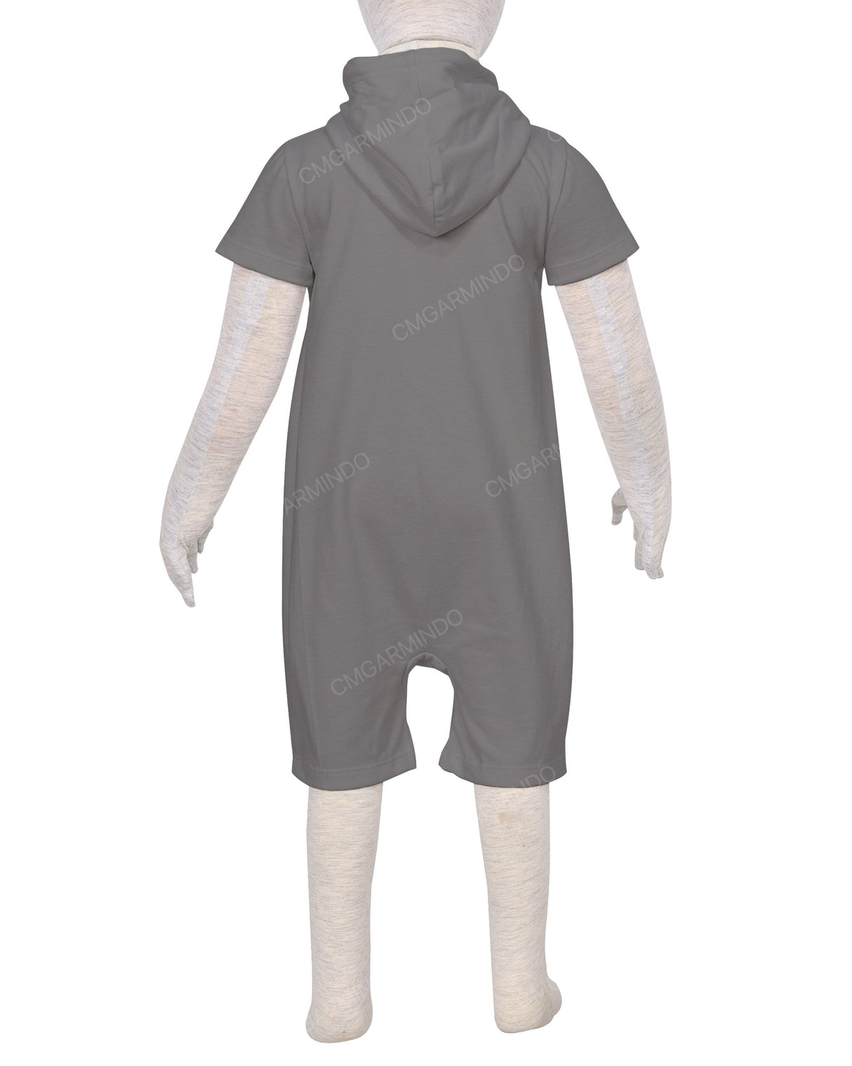Short Sleeve Hoodie Zip-Up Shorts Onesie