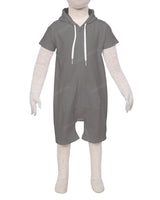 Short Sleeve Hoodie Zip-Up Shorts Onesie