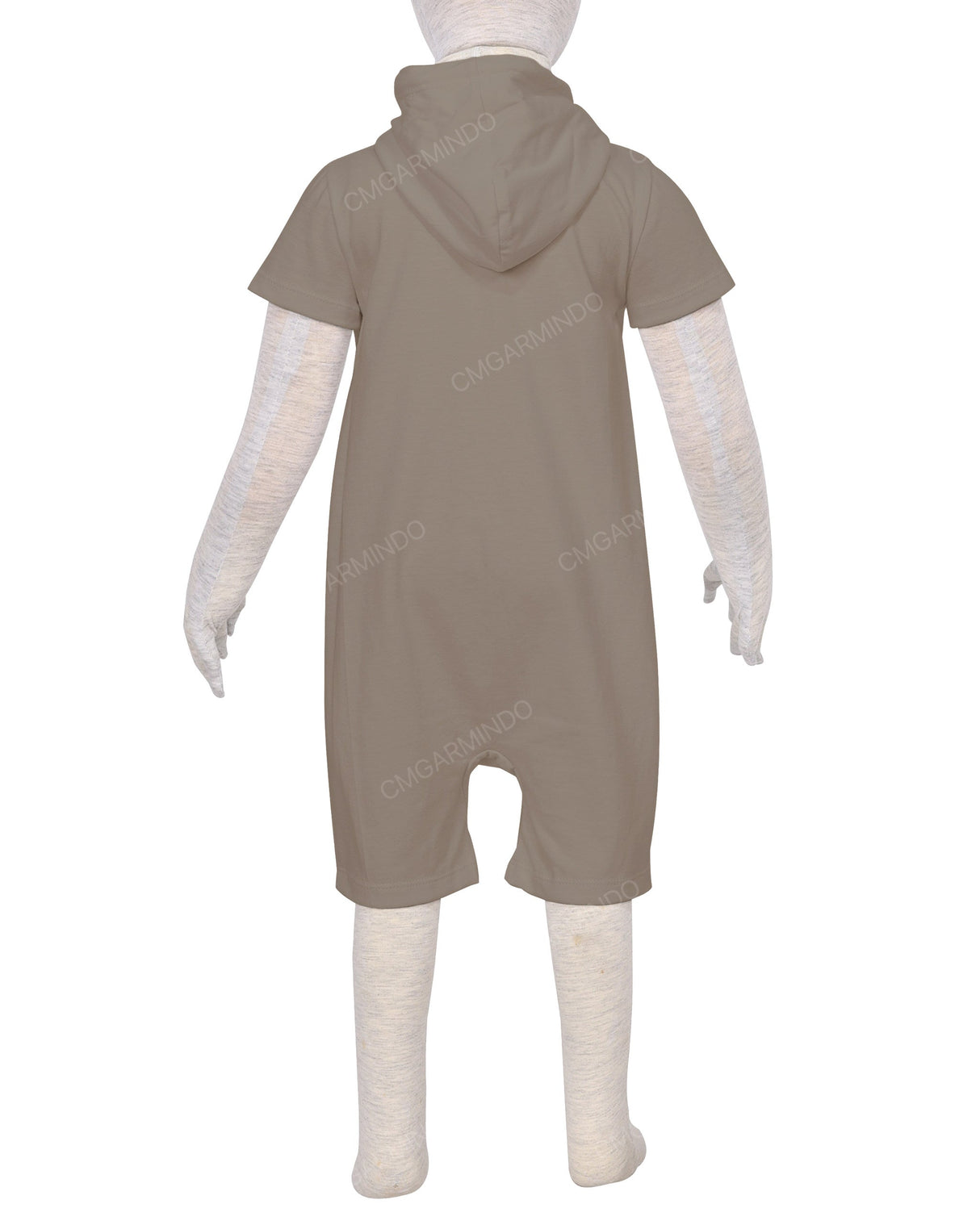 Short Sleeve Hoodie Zip-Up Shorts Onesie