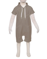 Short Sleeve Hoodie Zip-Up Shorts Onesie