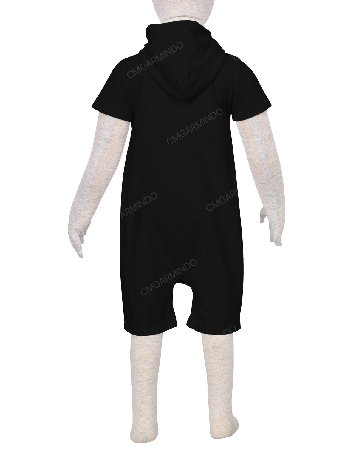Short Sleeve Hoodie Zip-Up Shorts Onesie