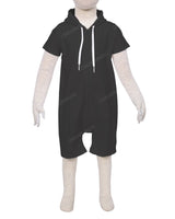 Short Sleeve Hoodie Zip-Up Shorts Onesie