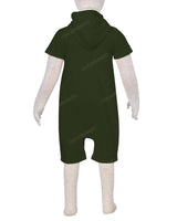 Short Sleeve Hoodie Zip-Up Shorts Onesie