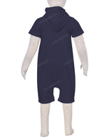 Short Sleeve Hoodie Zip-Up Shorts Onesie