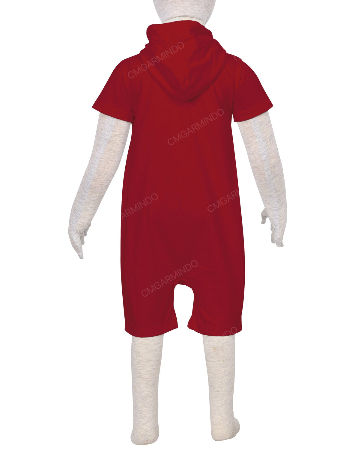 Short Sleeve Hoodie Zip-Up Shorts Onesie