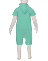 Short Sleeve Hoodie Zip-Up Shorts Onesie