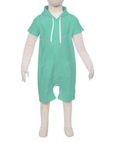 Short Sleeve Hoodie Zip-Up Shorts Onesie