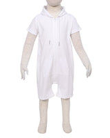 Short Sleeve Hoodie Zip-Up Shorts Onesie