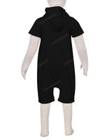 Short Sleeve Hoodie Zip-Up Shorts Onesie