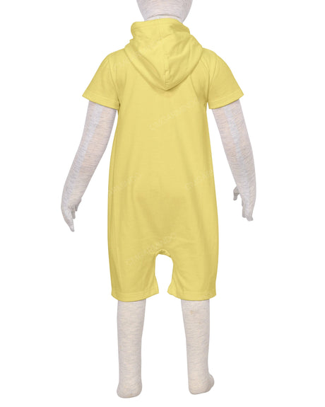 Short Sleeve Hoodie Zip-Up Shorts Onesie