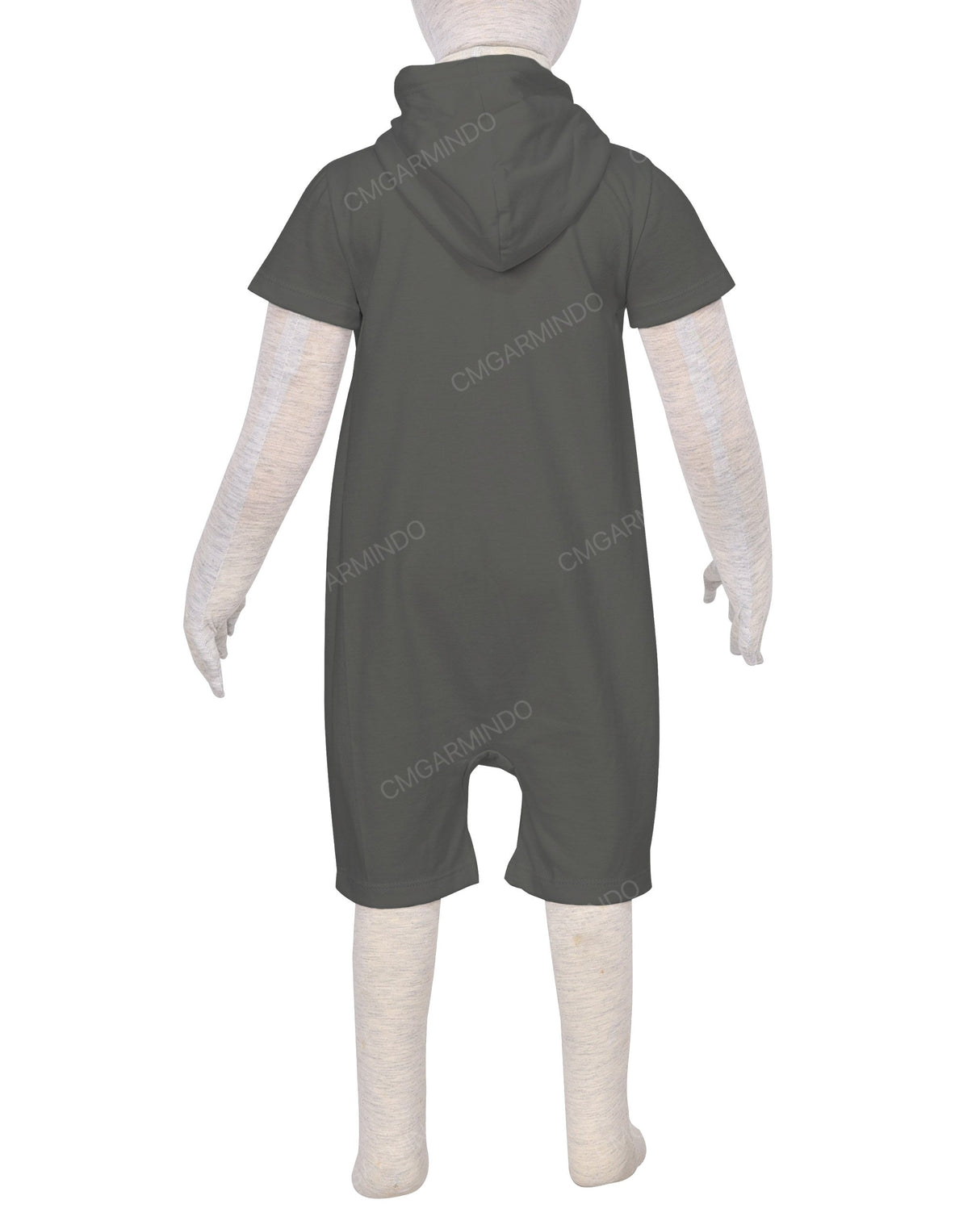 Short Sleeve Hoodie Zip-Up Shorts Onesie