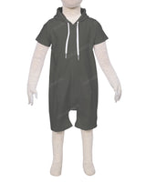 Short Sleeve Hoodie Zip-Up Shorts Onesie