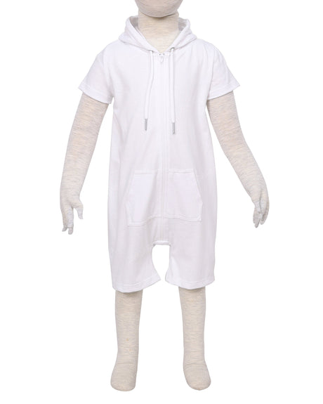 Short Sleeve Hoodie Zip-Up Shorts Onesie