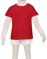 Short Sleeve Shoulder Snap Crew Neck T-Shirt