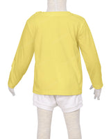 Long Sleeve Shoulder Snap Crew Neck T-Shirt