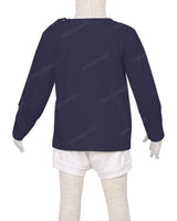 Long Sleeve Shoulder Snap Crew Neck T-Shirt