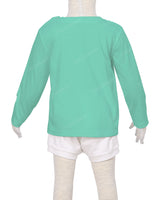 Long Sleeve Shoulder Snap Crew Neck T-Shirt