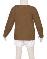 Long Sleeve Shoulder Snap Crew Neck T-Shirt