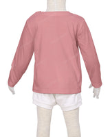 Long Sleeve Shoulder Snap Crew Neck T-Shirt