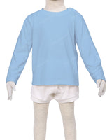 Long Sleeve Shoulder Snap Crew Neck T-Shirt