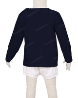 Long Sleeve Shoulder Snap Crew Neck T-Shirt