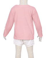 Long Sleeve Shoulder Snap Crew Neck T-Shirt