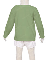 Long Sleeve Shoulder Snap Crew Neck T-Shirt
