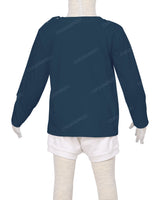 Long Sleeve Shoulder Snap Crew Neck T-Shirt