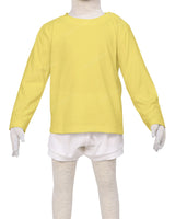 Long Sleeve Shoulder Snap Crew Neck T-Shirt