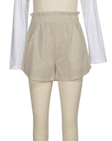 Ruffle Waist Shorts