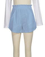 Ruffle Waist Shorts
