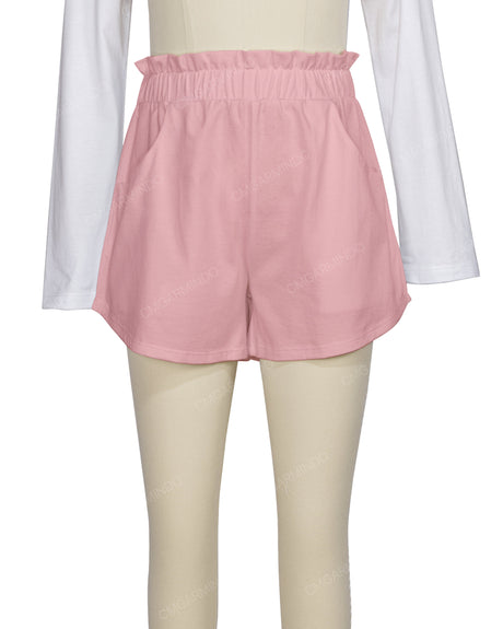 Ruffle Waist Shorts