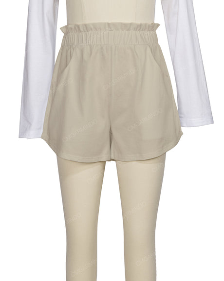 Ruffle Waist Shorts