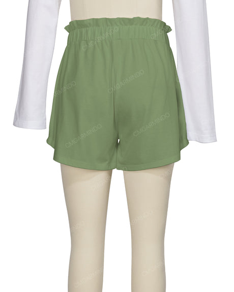Ruffle Waist Shorts