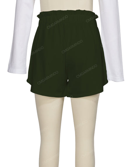 Ruffle Waist Shorts
