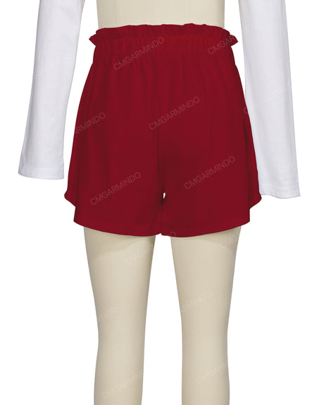 Ruffle Waist Shorts