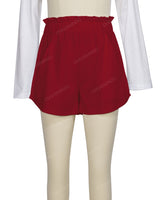 Ruffle Waist Shorts