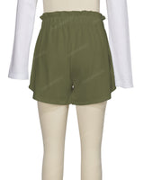 Ruffle Waist Shorts